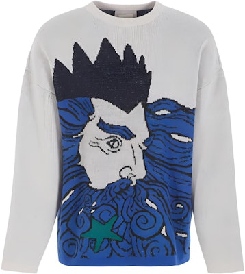 Emporio Armani Crewneck Jacquard Sweater - Gray/Blue. 6R1MZ91M6TZ1F1D1 Buy Emporio Armani Crewneck Jacquard Sweater - Gray/Blue. 6R1MZ91M6TZ1F1D1