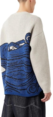 Emporio Armani Crewneck Jacquard Sweater - Gray/Blue. 6R1MZ91M6TZ1F1D1 Shop Emporio Armani Crewneck Jacquard Sweater - Gray/Blue. 6R1MZ91M6TZ1F1D1