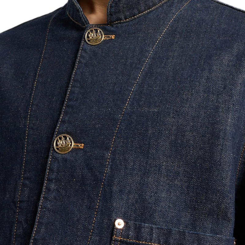 EMPORIO ARMANI  Denim Jacket with Embroidered Pattern - Blue 6D1G6S-1D5YZ-0941 圖 7