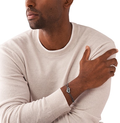 Emporio Armani 復古雙圈不鏽鋼手鍊 銀色款式 EGS3028040 Details for Emporio Armani 復古雙圈不鏽鋼手鍊 銀色款式 EGS3028040