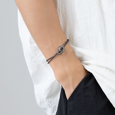 Emporio Armani 復古雙圈不鏽鋼手鍊 銀色款式 EGS3028040 Sizing Emporio Armani 復古雙圈不鏽鋼手鍊 銀色款式 EGS3028040