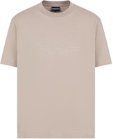 Emporio Armani Embroidered Logo Crew Neck Short Sleeve T-Shirt. 3D1T89-1JWZZ-0999 Emporio Armani Embroidered Logo Crew Neck Short Sleeve T-Shirt. 3D1T89-1JWZZ-0999