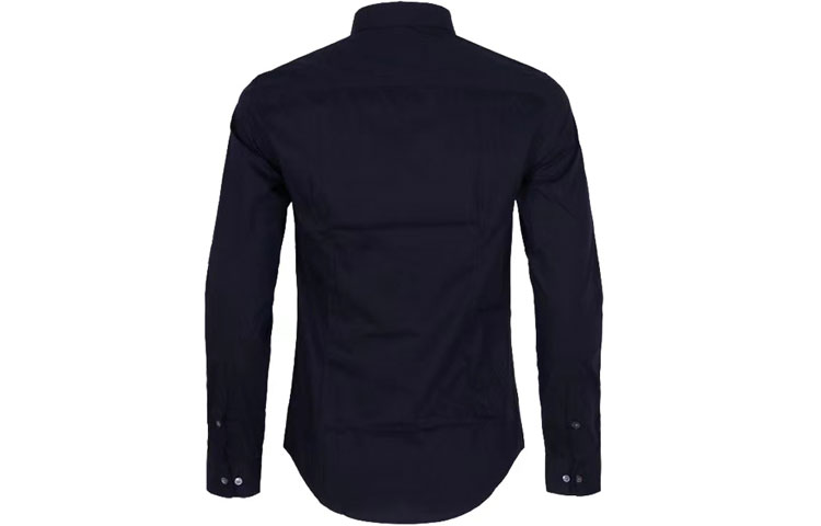 Lookbook EMPORIO ARMANI  Essentials Blue Long Sleeve Shirt with Embroidered Logo. 8N1C09-1NI9Z-0934