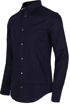 EMPORIO ARMANI Essentials Blue Long Sleeve Shirt with Embroidered Logo. 8N1C09-1NI9Z-0934 Shop EMPORIO ARMANI Essentials Blue Long Sleeve Shirt with Embroidered Logo. 8N1C09-1NI9Z-0934