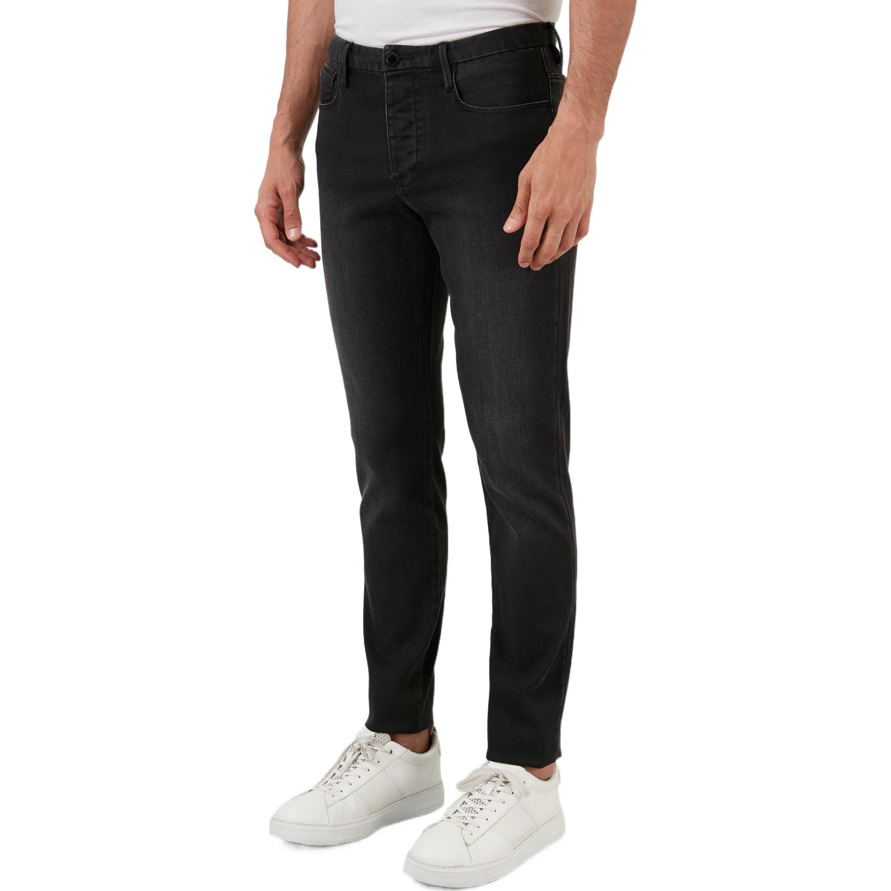 Details for Emporio Armani 暈染老鷹低腰修身牛仔褲 炭黑色 8N1J11-1DHDZ-0006