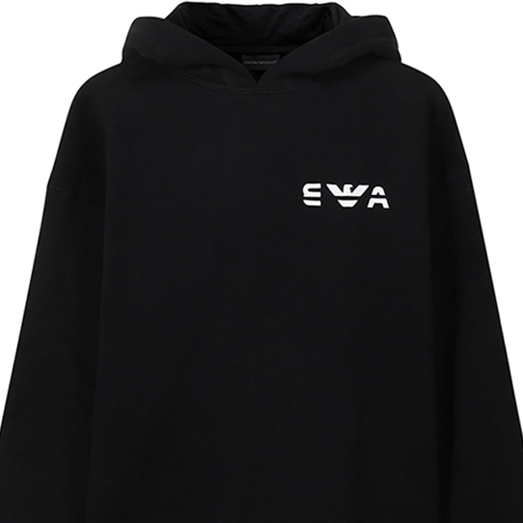 Details for Emporio Armani  Fleece Hoodie Black 3L1MCK-1JXDZ-0999