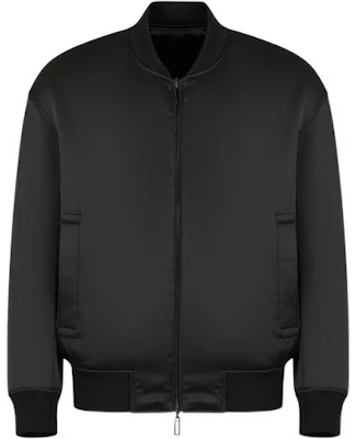 EMPORIO ARMANI FW22 黑色棉質拉鍊飛行夾克外套. 6L1BP5-1NNMZ-0999 Order EMPORIO ARMANI FW22 黑色棉質拉鍊飛行夾克外套. 6L1BP5-1NNMZ-0999