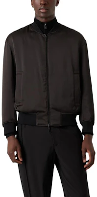 EMPORIO ARMANI FW22 黑色棉質拉鍊飛行夾克外套. 6L1BP5-1NNMZ-0999 Purchase EMPORIO ARMANI FW22 黑色棉質拉鍊飛行夾克外套. 6L1BP5-1NNMZ-0999