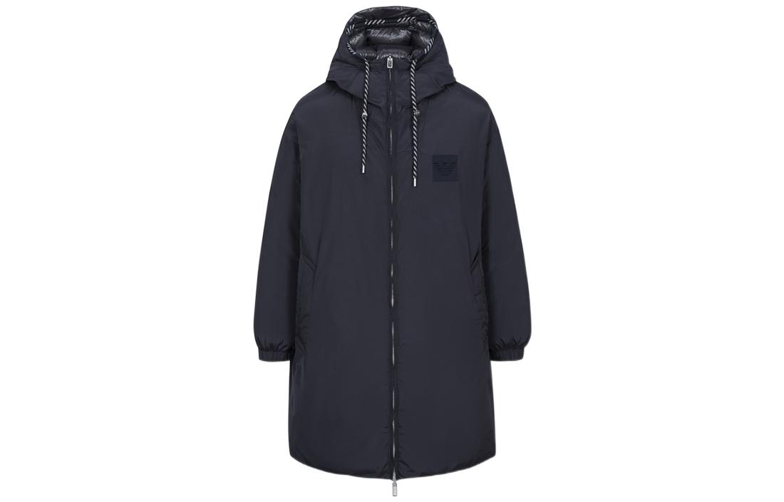 Lookbook Emporio Armani Chaqueta Negra Reversible con Capucha FW22. 6L1L83-1NNBZ-09E6