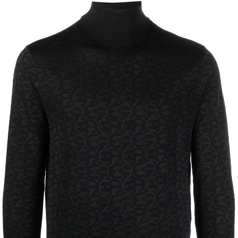 Details for EMPORIO ARMANI FW22标志羊毛针织高领毛衣灰黑色 6L1MX4-1MUZZ-F926
