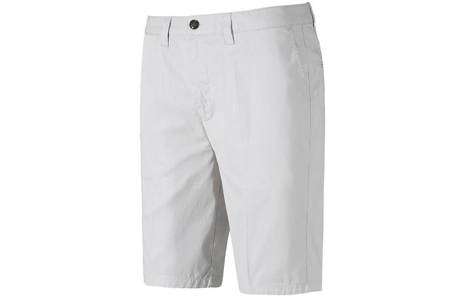 Shop 엠포리오 아르마니 FW23 캐주얼 스트레이트 단추 반바지 라이트 그레이. 8N1PB3-1NK0Z-0611