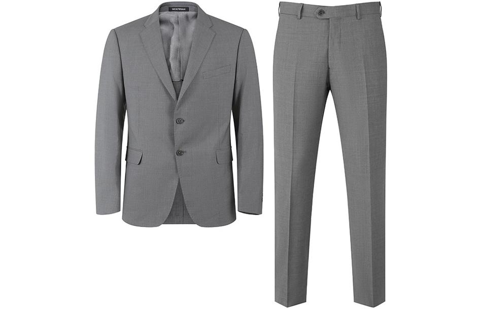 Order EMPORIO ARMANI FW23 灰色纯色单排扣西装套装 D41VM1-D1537-631
