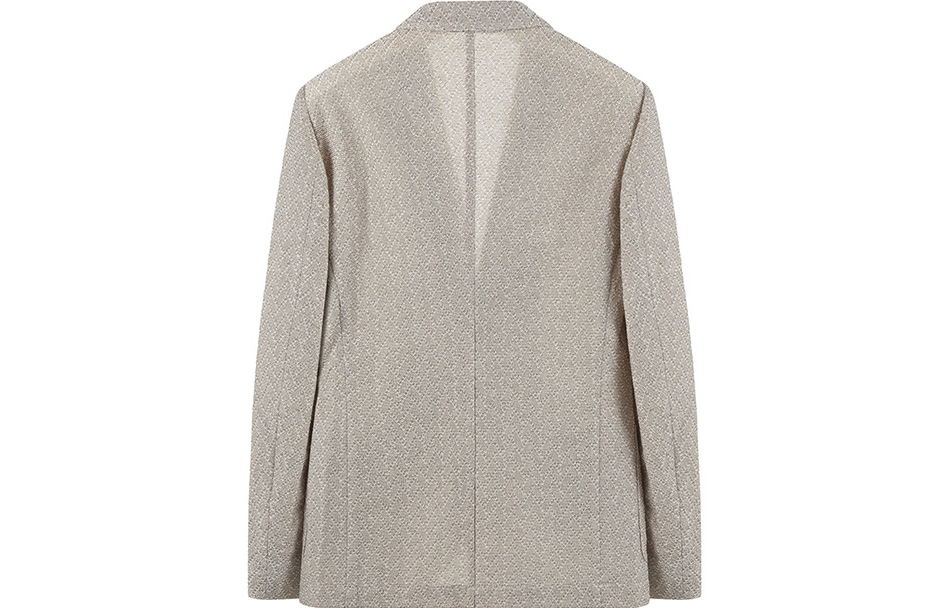 Lookbook Emporio Armani FW23轻质单排扣西装外套 浅麻棕色. H41G51-E1D01-112