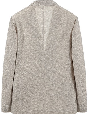 Emporio Armani FW23轻质单排扣西装外套 浅麻棕色. H41G51-E1D01-112 Lookbook Emporio Armani FW23轻质单排扣西装外套 浅麻棕色. H41G51-E1D01-112