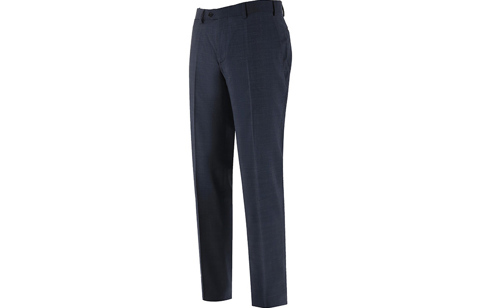 Shop Emporio Armani  FW23 Solid Color Straight-Leg Casual Suit Pants. D41P0B-01502-902