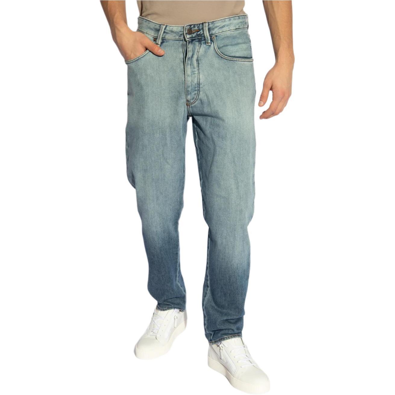 EMPORIO ARMANI  Gradient Mid-Rise Zipper Straight Jeans Blue 3D1J72-1DL8Z-0943 圖 4