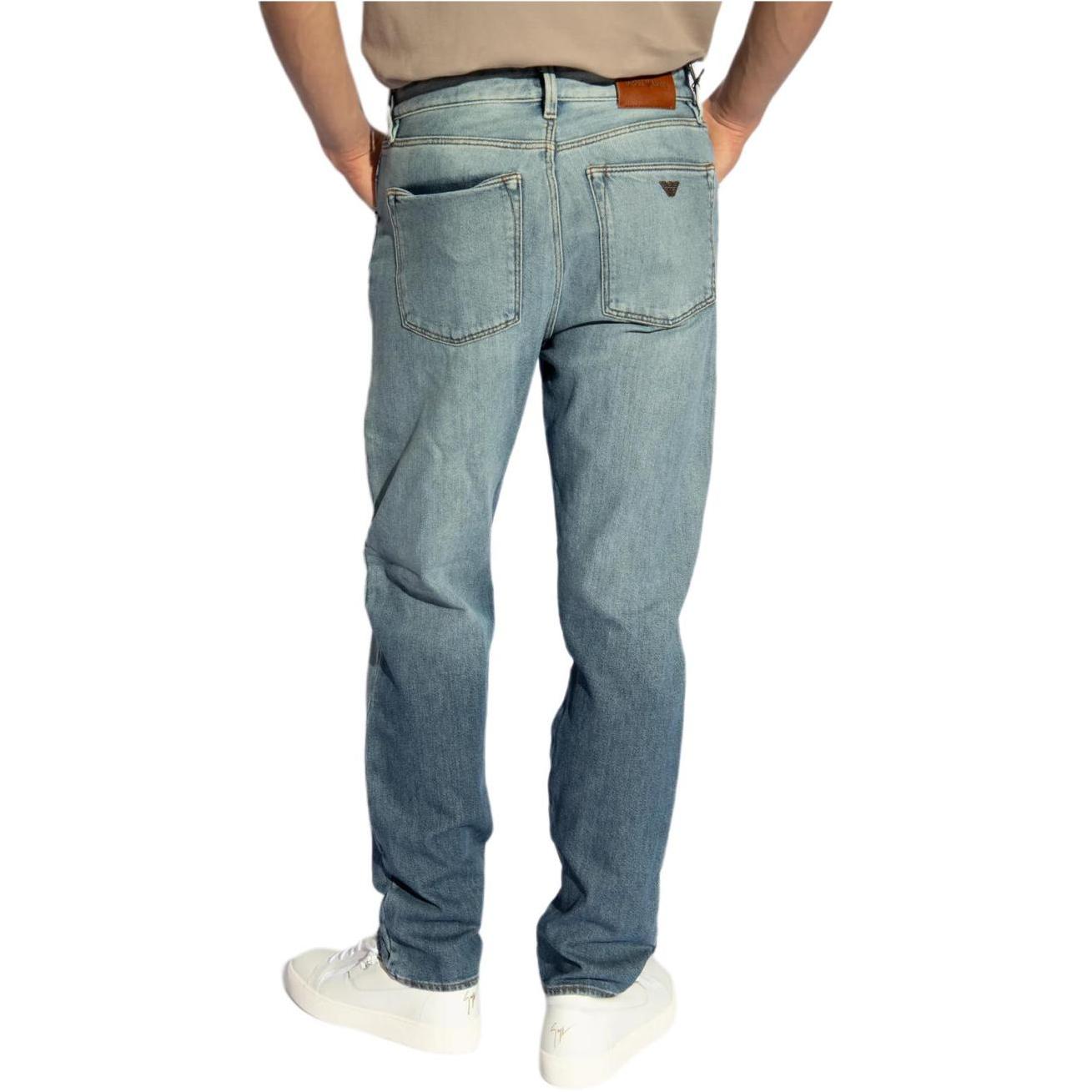 EMPORIO ARMANI  Gradient Mid-Rise Zipper Straight Jeans Blue 3D1J72-1DL8Z-0943 圖 5