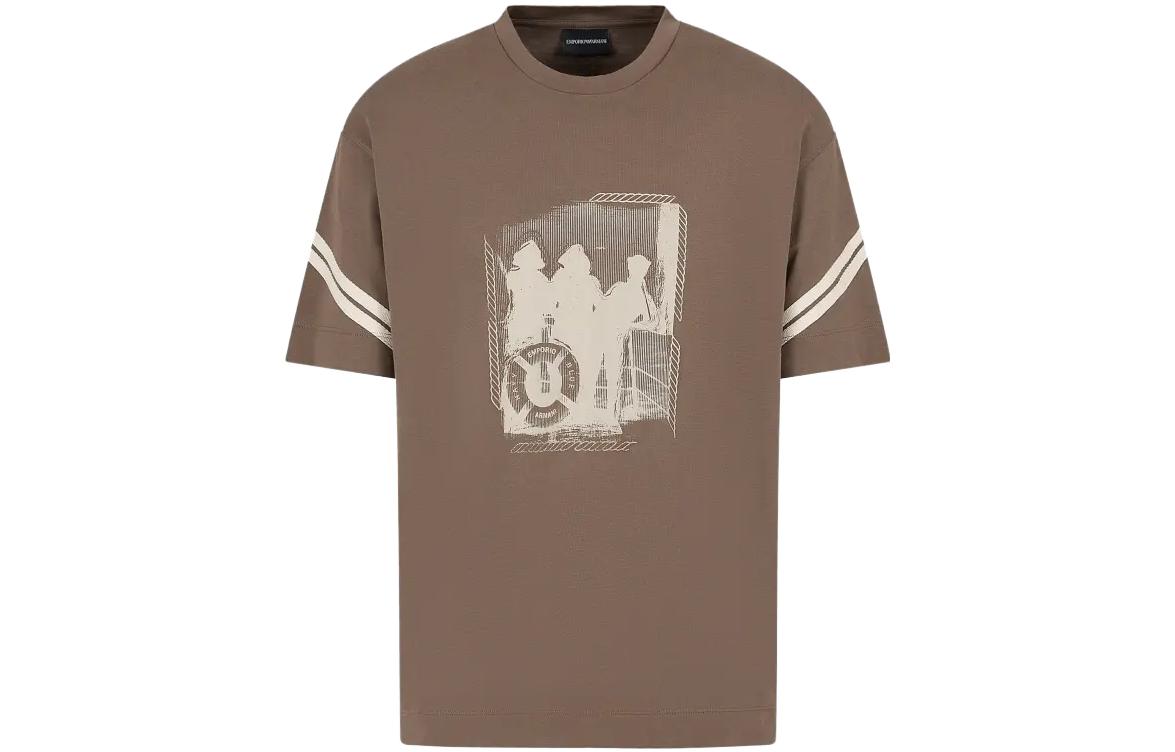 Emporio Armani  Graphic Print Crewneck Short Sleeve T-Shirt 6R1TA7-1JWZZ-04A4