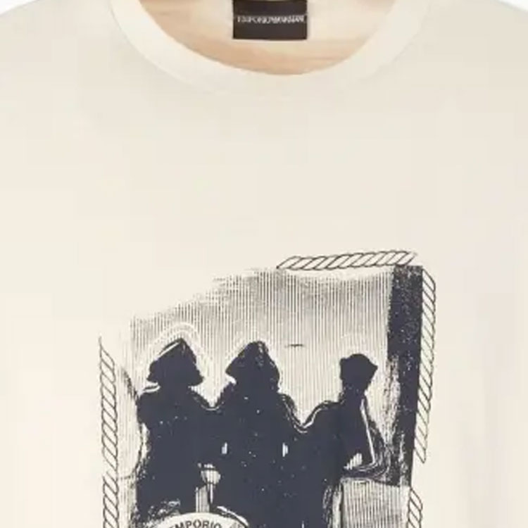 Emporio Armani  Graphic Print Crewneck Short Sleeve T-Shirt 6R1TA7-1JWZZ-04A4 圖 4