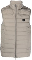 Emporio Armani Gray Solid Color Zip-Up Vest 8N1BQ1-1NLRZ-0643 Emporio Armani Gray Solid Color Zip-Up Vest 8N1BQ1-1NLRZ-0643