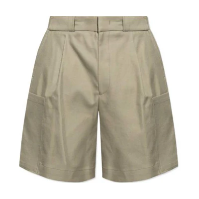 EMPORIO ARMANI Green Casual Mid-Waist Loose Fit Shorts. H41PB3-E1086-544