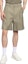 Shop EMPORIO ARMANI Green Casual Mid-Waist Loose Fit Shorts. H41PB3-E1086-544