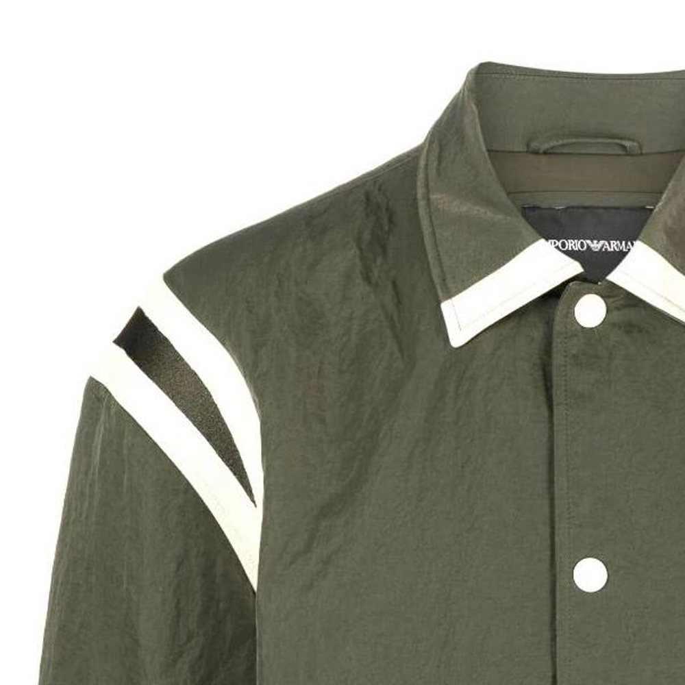 Details for EMPORIO ARMANI 綠色刺繡Logo飛行夾克外套 6R1BZ2-1NZOZ-0514