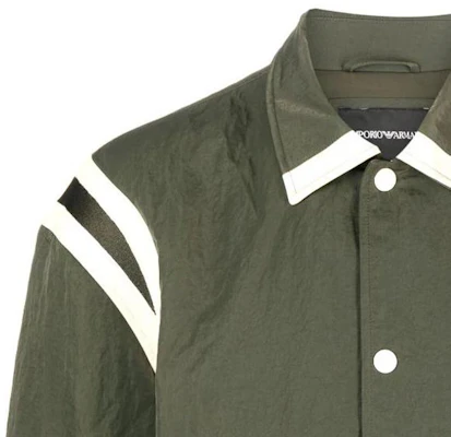 EMPORIO ARMANI 綠色刺繡Logo飛行夾克外套 6R1BZ2-1NZOZ-0514 Details for EMPORIO ARMANI 綠色刺繡Logo飛行夾克外套 6R1BZ2-1NZOZ-0514