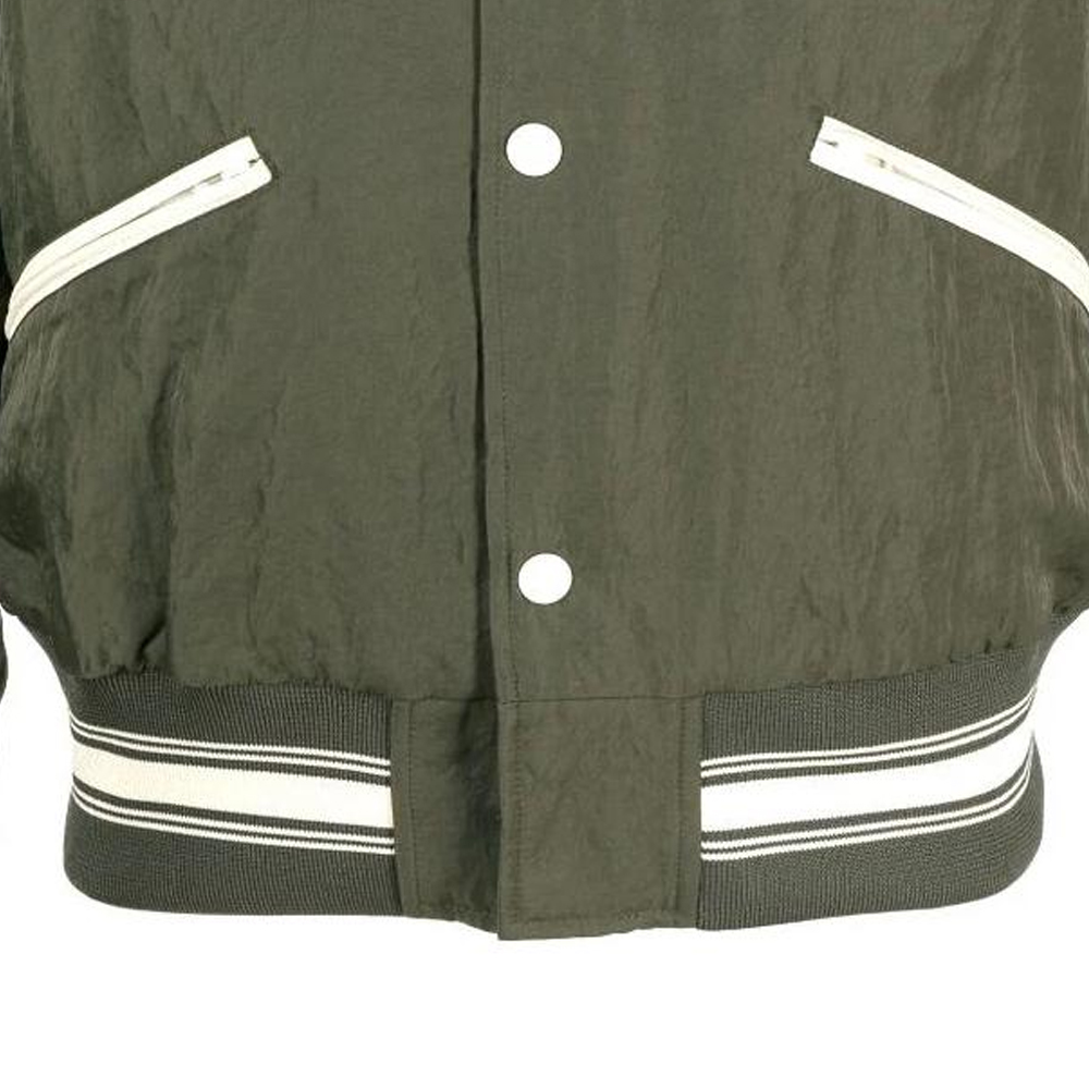 Sizing EMPORIO ARMANI 綠色刺繡Logo飛行夾克外套 6R1BZ2-1NZOZ-0514