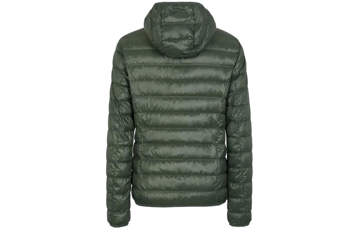 Lookbook Chaqueta Acolchada con Capucha y Logo Verde de Emporio Armani. 8NPB02-PN29Z-1845