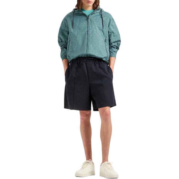 Emporio Armani  Green Logo Printed Hooded Jacket. 3D1BH4-1NNXZ-0779 圖 3