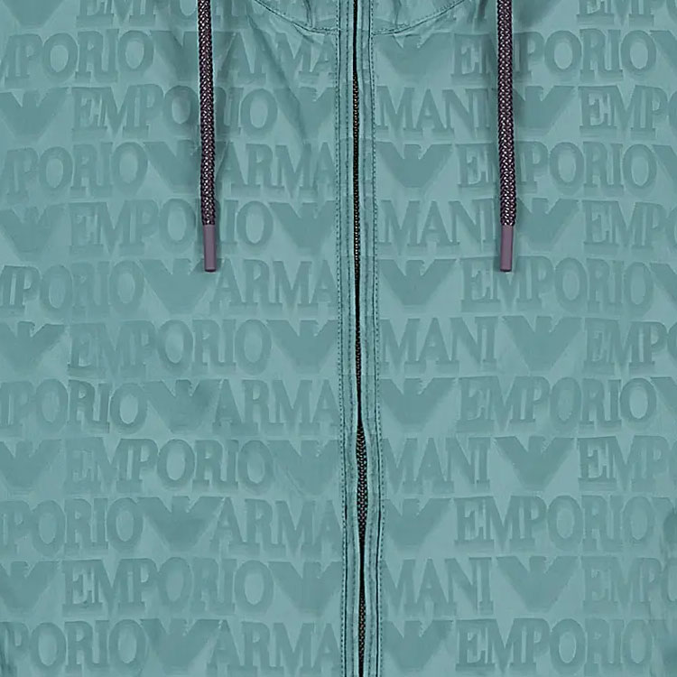 Emporio Armani  Green Logo Printed Hooded Jacket. 3D1BH4-1NNXZ-0779 圖 7
