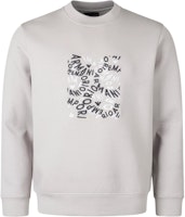 Emporio Armani Grey Crewneck Pullover Sweatshirt with Logo Print. 3D1M70-1JHSZ-06I3 Emporio Armani Grey Crewneck Pullover Sweatshirt with Logo Print. 3D1M70-1JHSZ-06I3