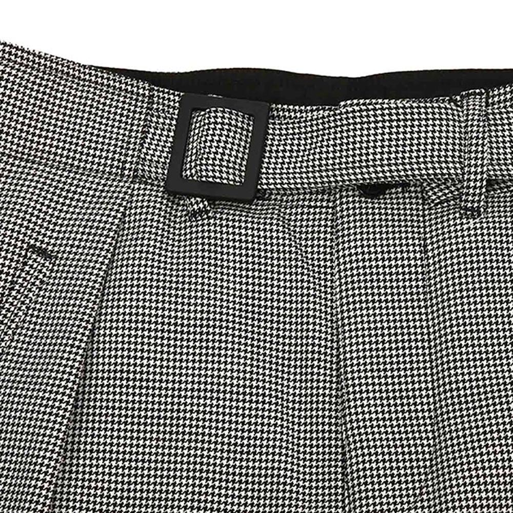 Purchase EMPORIO ARMANI 灰格纹羊毛直筒休闲长裤 91PWD0-91435-991