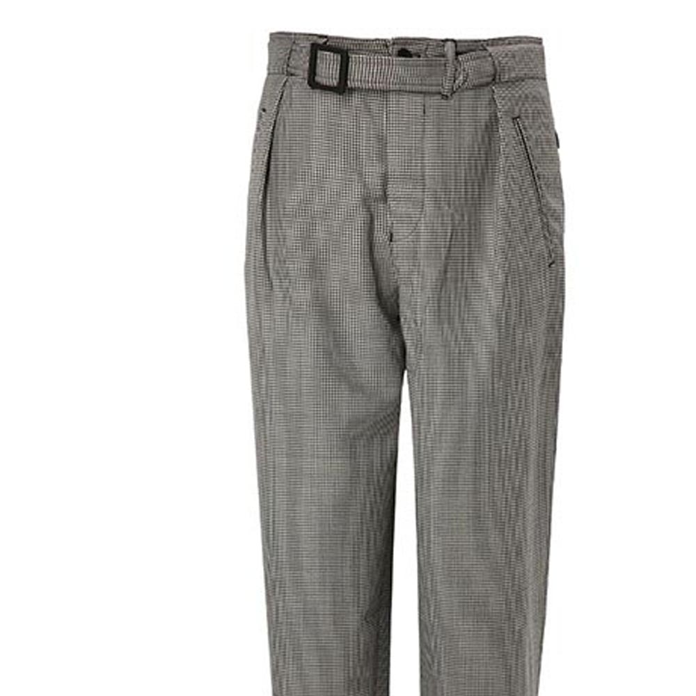 Details for EMPORIO ARMANI 灰格纹羊毛直筒休闲长裤 91PWD0-91435-991