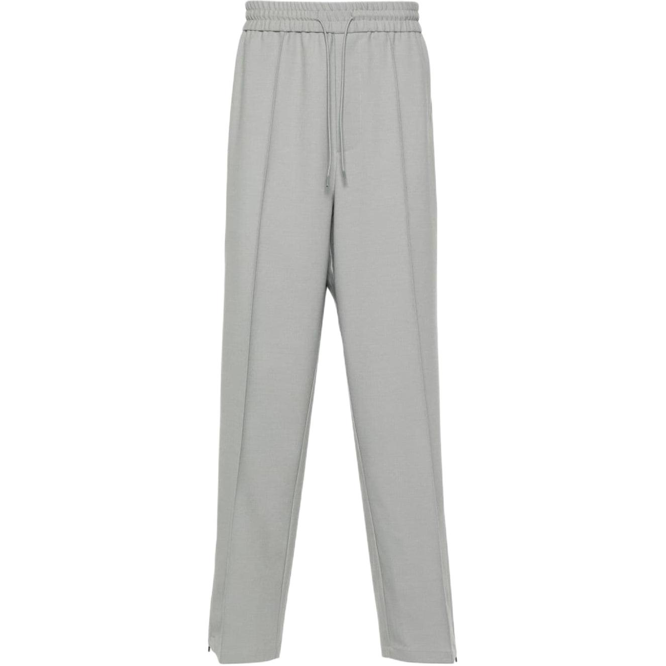 EMPORIO ARMANI  Grey Slim Fit Patchwork Lace-Up Casual Pants 3D1PN4-1NFVZ-06G1