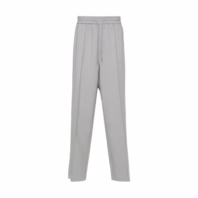 EMPORIO ARMANI Grey Slim Fit Patchwork Lace-Up Casual Pants 3D1PN4-1NFVZ-06G1