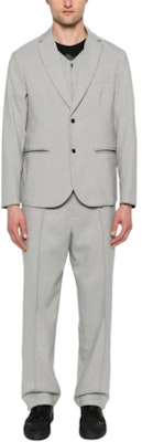 EMPORIO ARMANI 灰色修身拼接系带休闲裤 3D1PN4-1NFVZ-06G1 Lookbook EMPORIO ARMANI 灰色修身拼接系带休闲裤 3D1PN4-1NFVZ-06G1