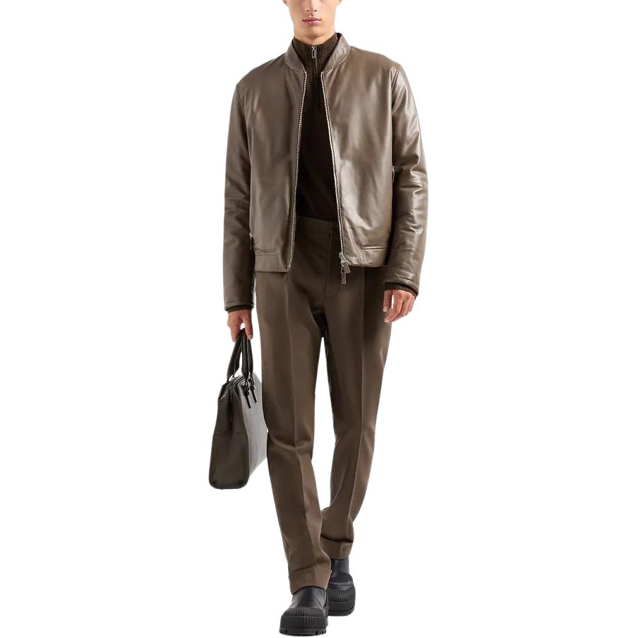 Emporio Armani  Half-Zip High Neck Sweater Brown 3D1MY61-MF7Z1-0487 圖 3