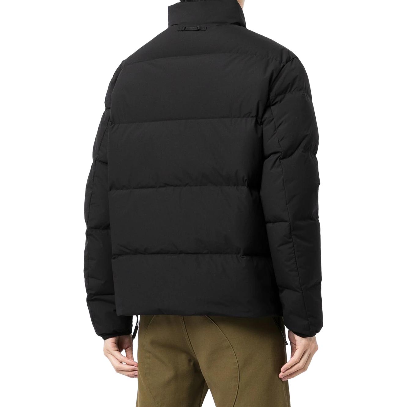 Shop Chaqueta Negra Emporio Armani Plumón de Manga Larga con Cremallera y Cuello Alto. 8N1BQ3-1NLRZ-0999