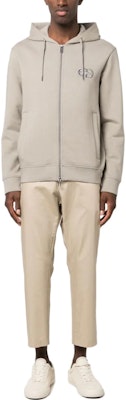 EMPORIO ARMANI Khaki Logo Sulaman Zip Sweatshirt. 8N1ML6-1JHSZ-0643 Lookbook EMPORIO ARMANI Khaki Logo Sulaman Zip Sweatshirt. 8N1ML6-1JHSZ-0643