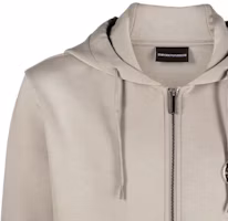 Sizing EMPORIO ARMANI 卡其色刺繡Logo拉鍊運動衫 8N1ML6-1JHSZ-0643