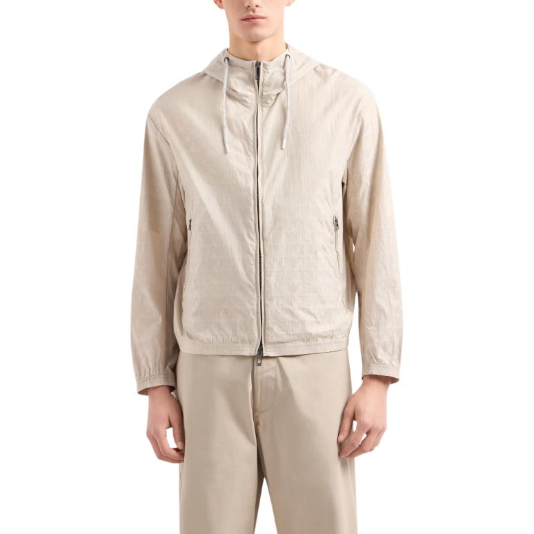 Emporio Armani  Khaki Monogram Logo Hooded Jacket 3D1BH4-1NNXZ-06G2 圖 3