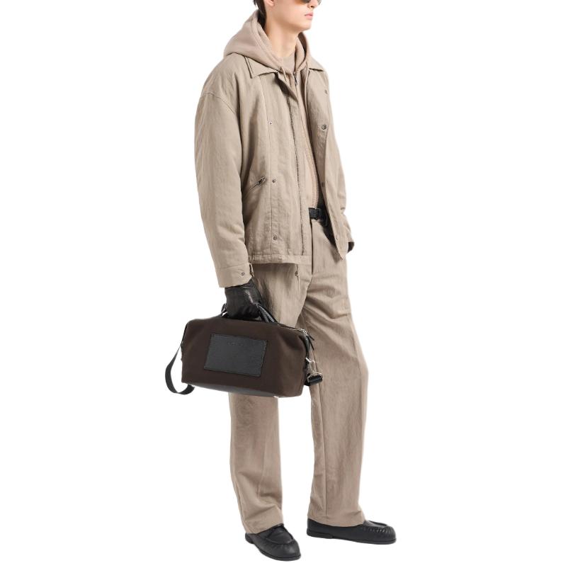 Emporio Armani  Khaki Zip-Up Casual Hoodie Long Sleeve Sweatshirt. 6D1M97-1JHSZ-0144 圖 3