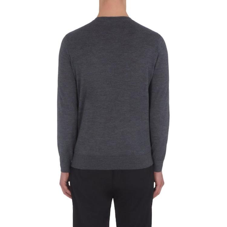 Lookbook EMPORIO ARMANI Baju Sejuk Crewneck Cetak Huruf - Kelabu Gelap 6L1MXH-1MIVZ-0631