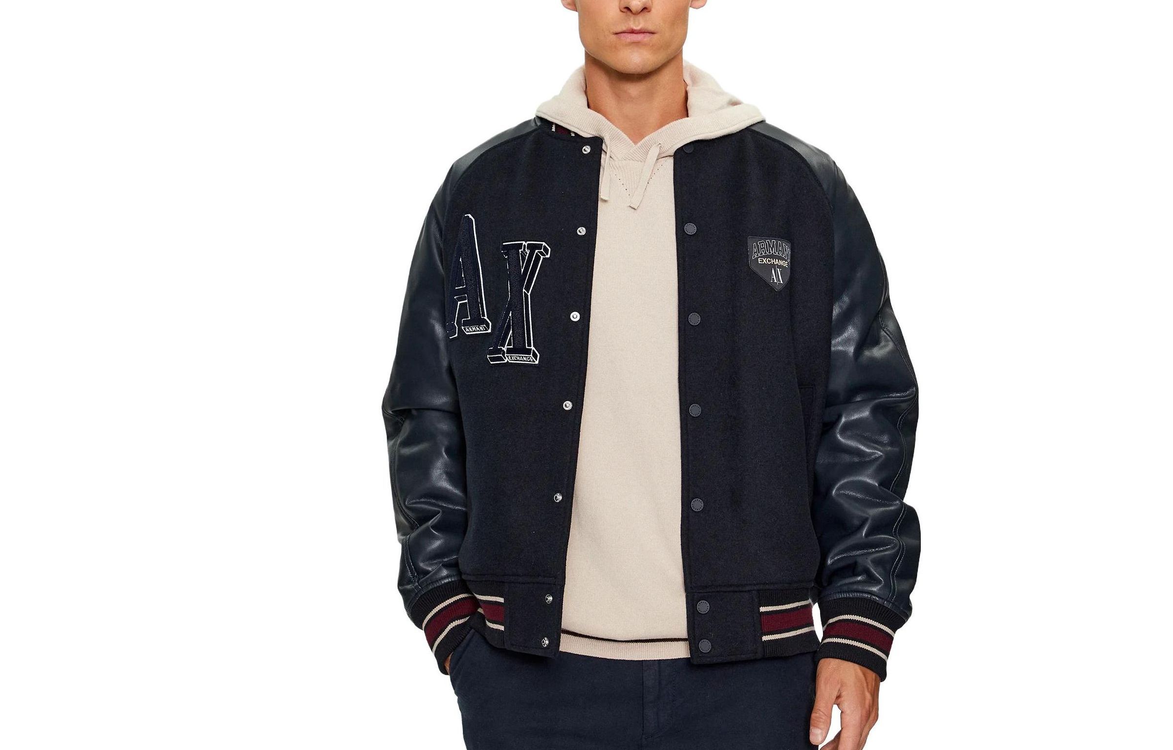 Emporio Armani  Letter Print Navy Blue Button-Up Long Sleeve Jacket. 6RZB21-ZNIKZ-1510 圖 2