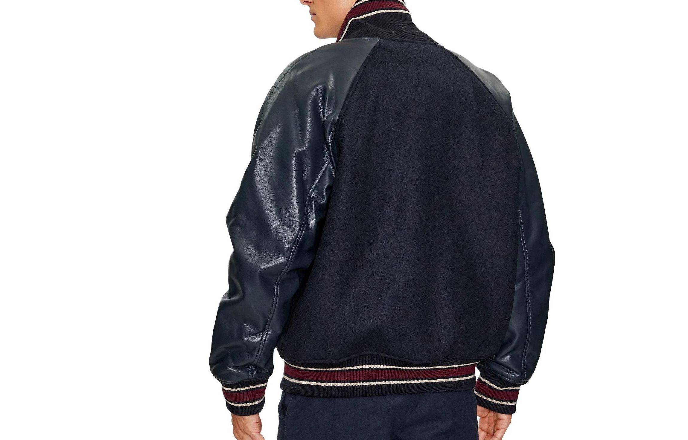 Emporio Armani  Letter Print Navy Blue Button-Up Long Sleeve Jacket. 6RZB21-ZNIKZ-1510 圖 3