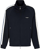 Emporio Armani Letter Print Zip Up Jacket Navy Blue EM002872-AF13488-UB118 Emporio Armani Letter Print Zip Up Jacket Navy Blue EM002872-AF13488-UB118