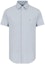 Order EMPORIO ARMANI Light Blue Embroidered Eagle Logo Casual Short Sleeve Shirt 8N1C91-1NI9Z-0785