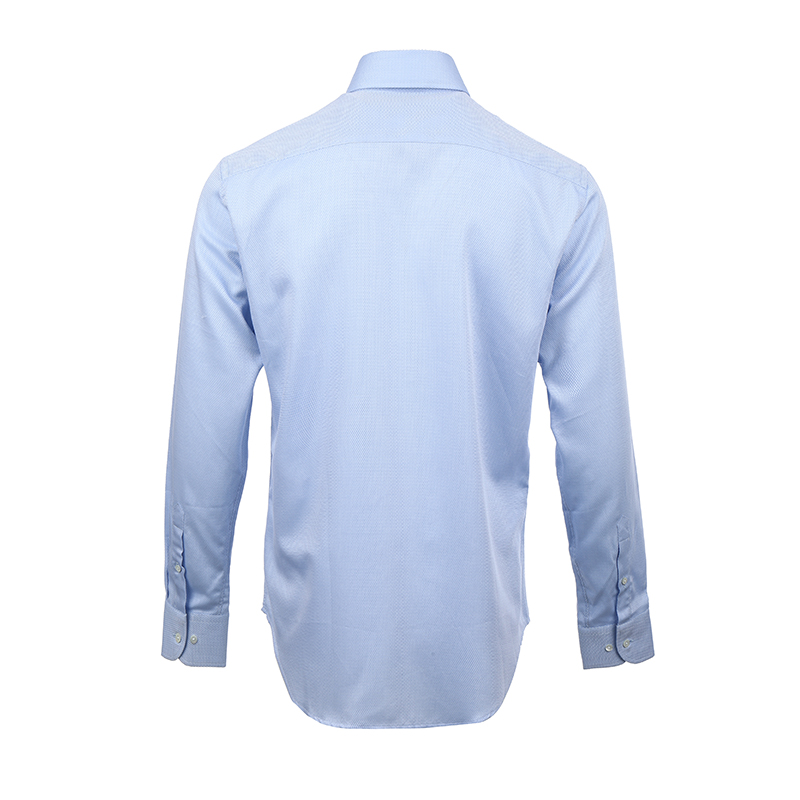 Emporio Armani  Light Blue Jacquard Check Long Sleeve Shirt FW24. EM000194-TE10955-F9024 圖 3